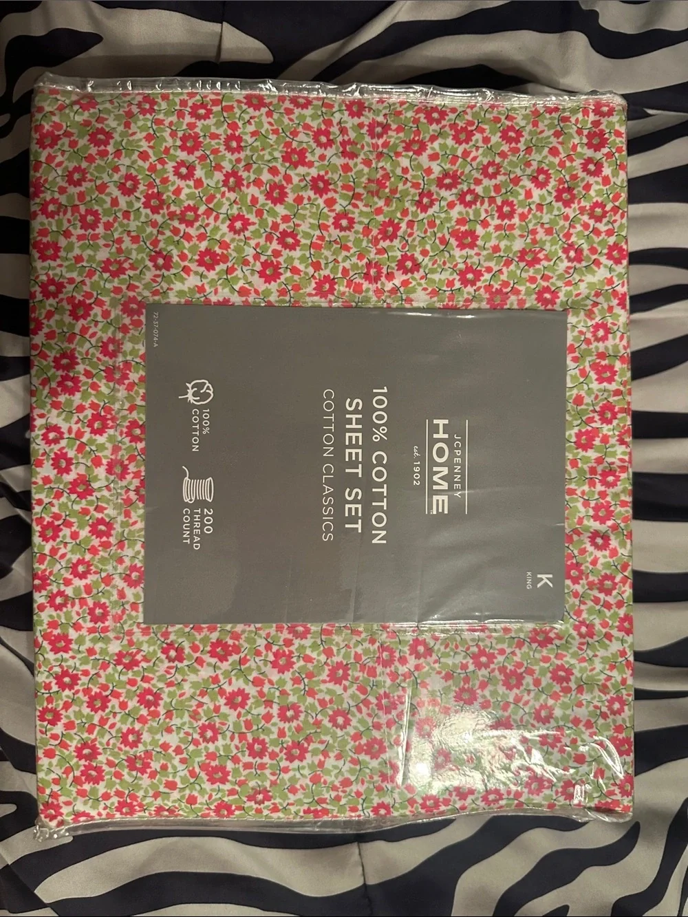 Pink Floral 100% Cotton Sheet Set
